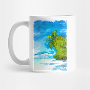 Hot Summer Tropical Scene. Mug